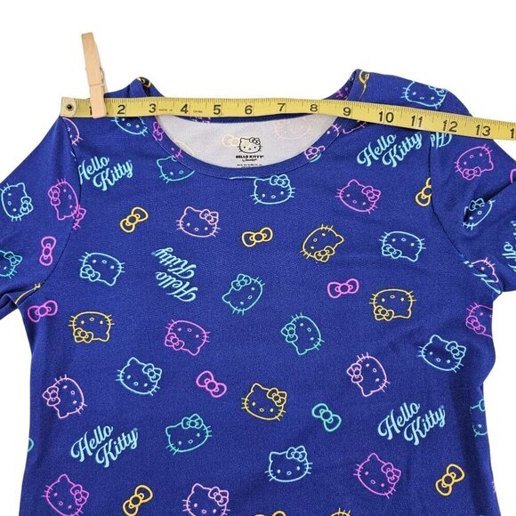 Hello Kitty Blue Signature Kitty Cat Jersey Knit Soft Dress – Small/Medium NWOT - Picture 6 of 16